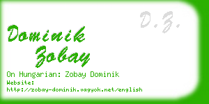 dominik zobay business card